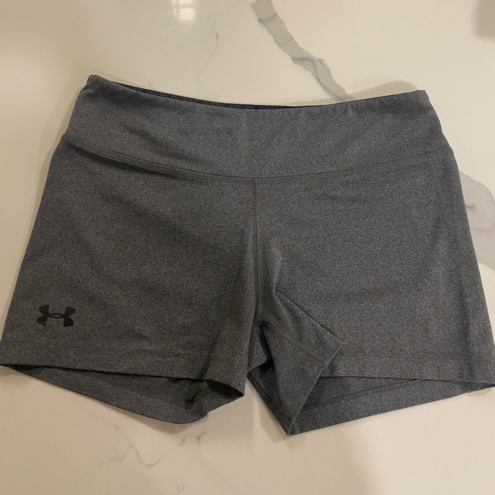 Gray under armour spandex. Size M